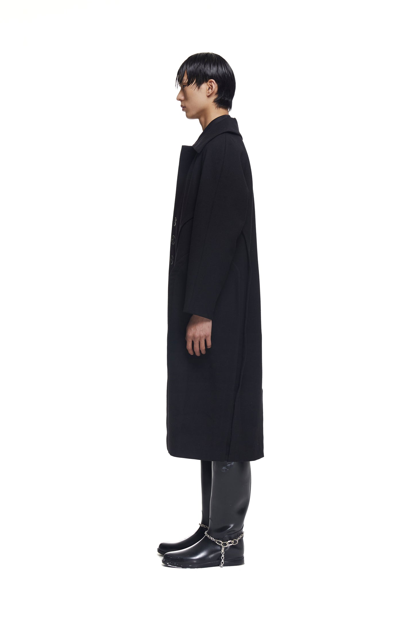 Panelled Wool Coat