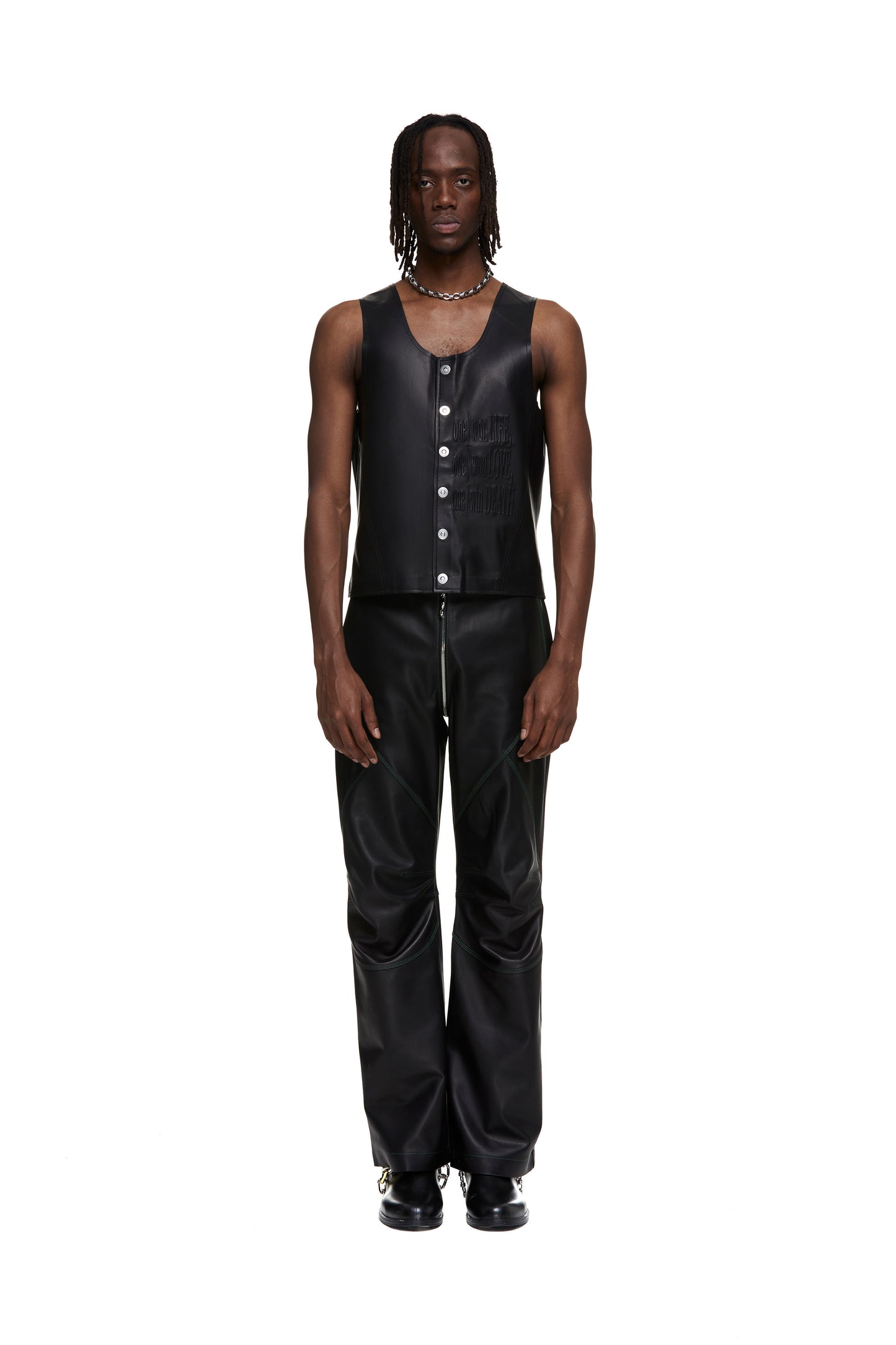 Two-Piece Leather Vest
