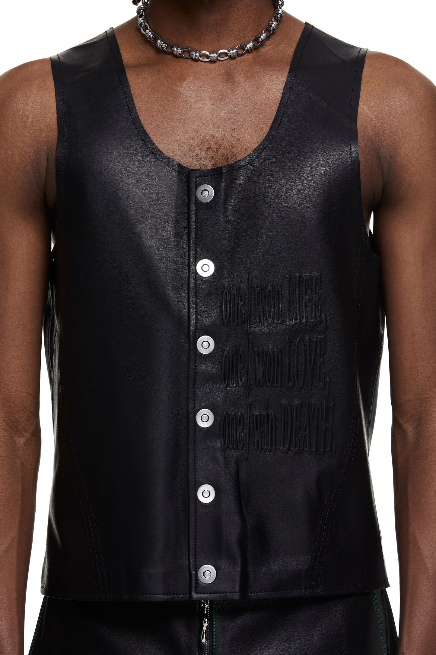Two-Piece Leather Vest