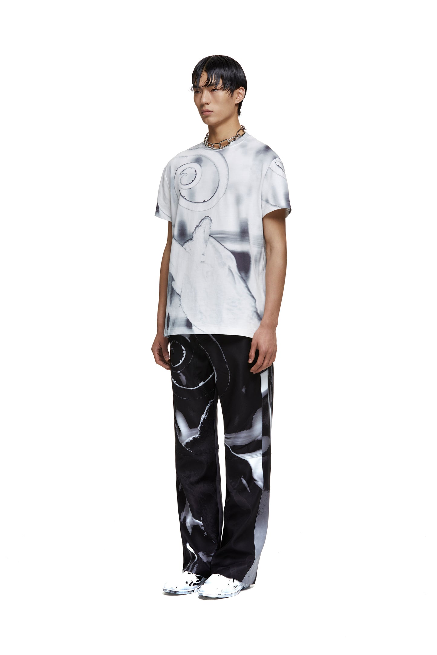 Charcoal Lizard Specimen Pants