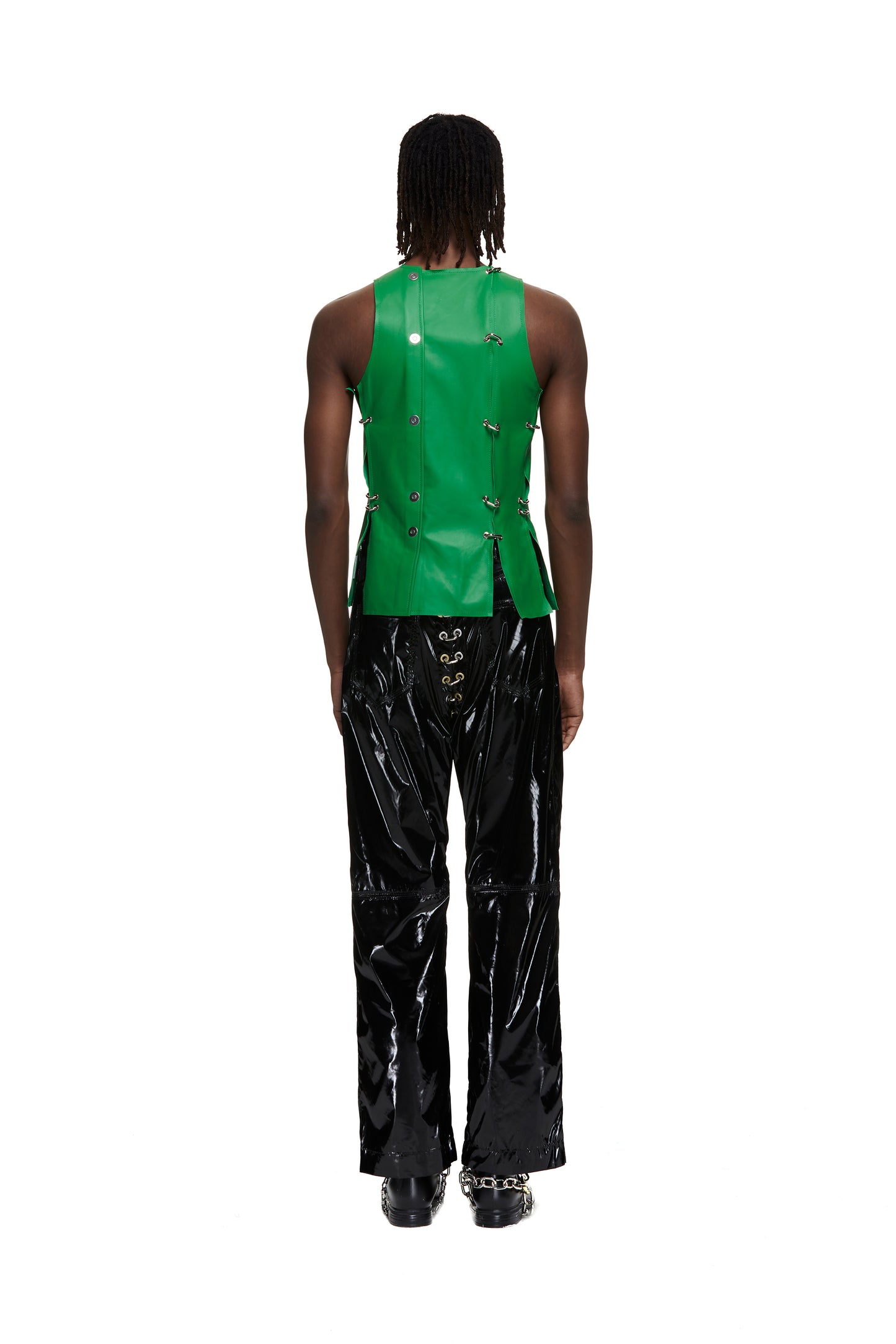 Chainlock Leather Vest