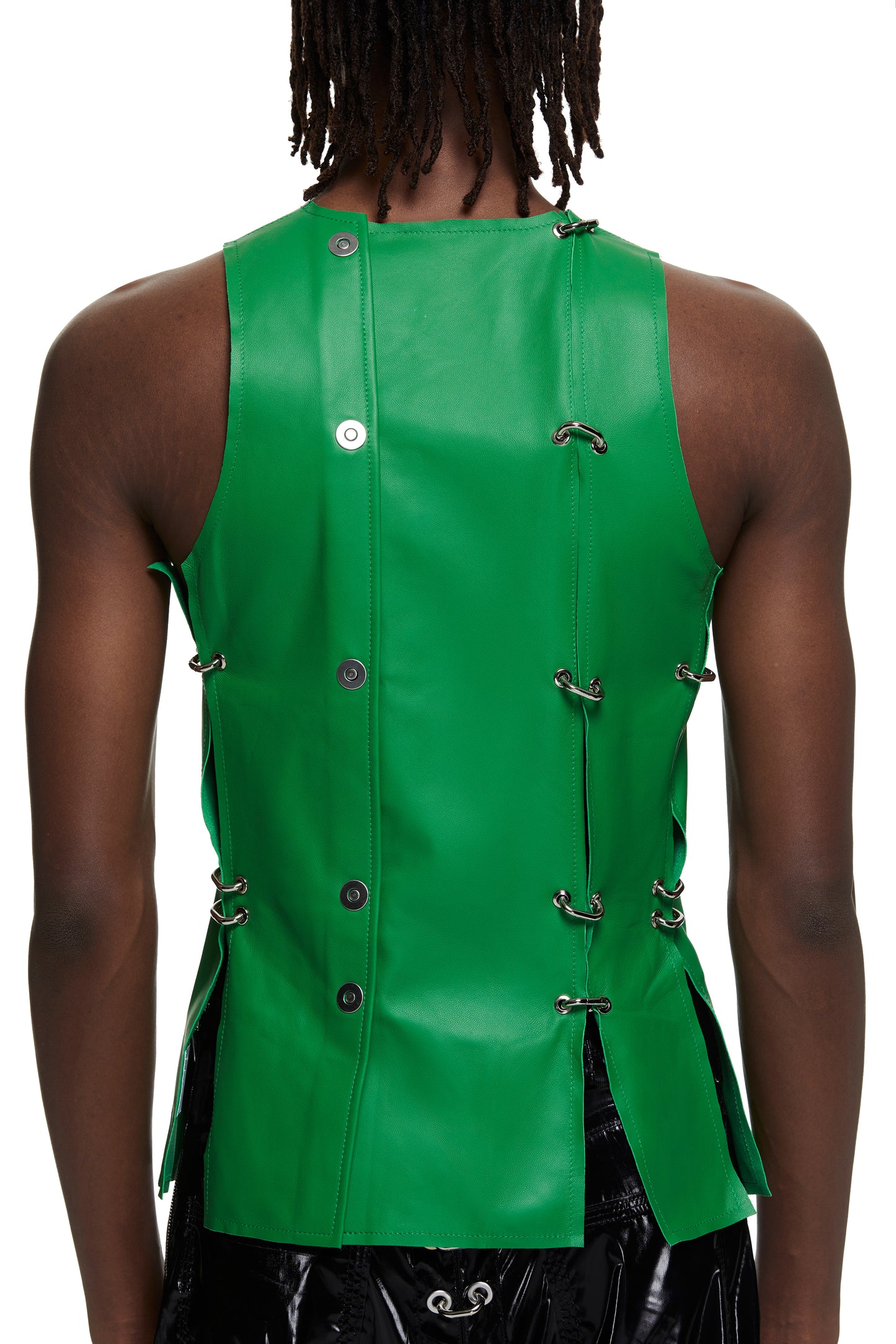 Chainlock Leather Vest