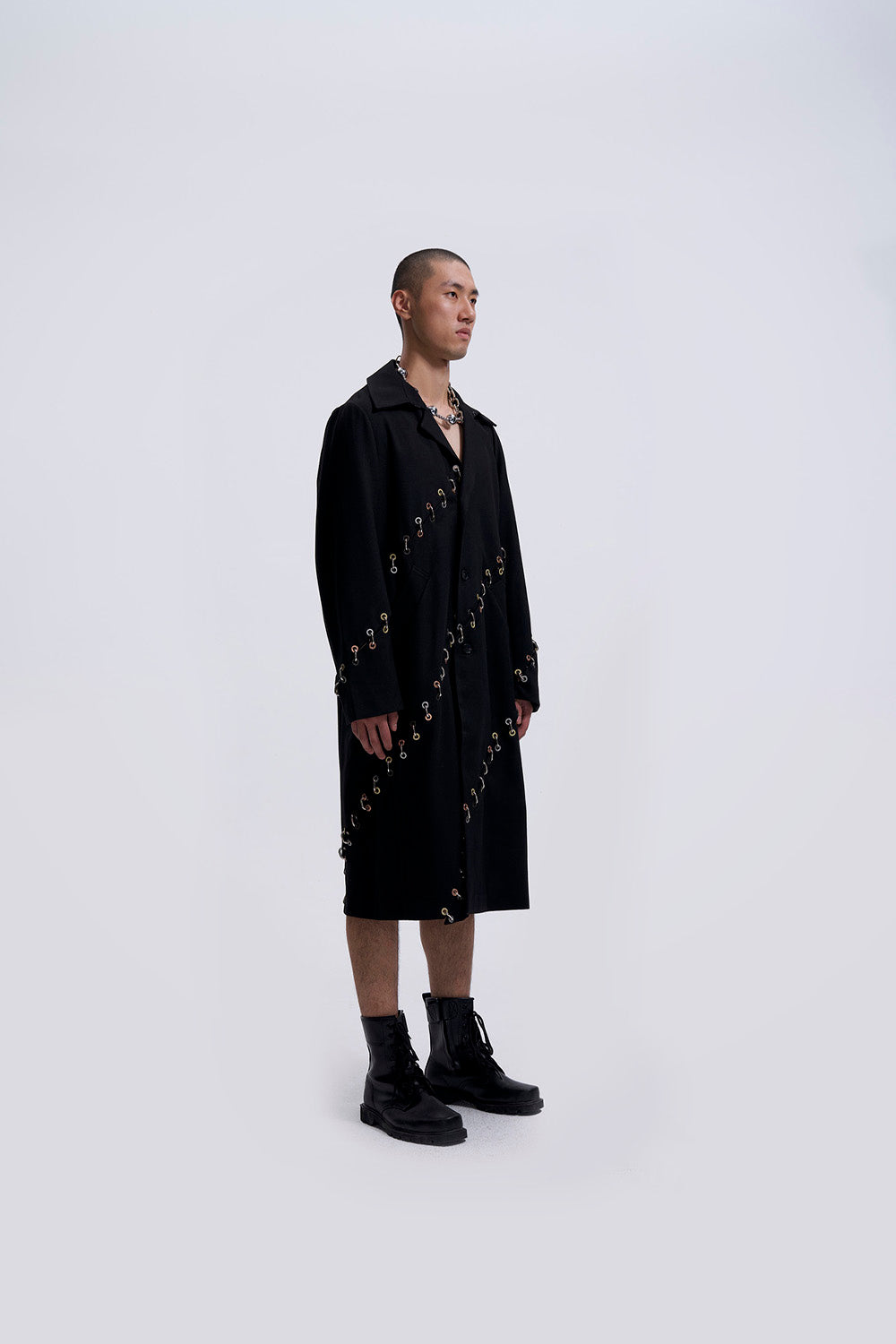 Cut-up Chained Overcoat