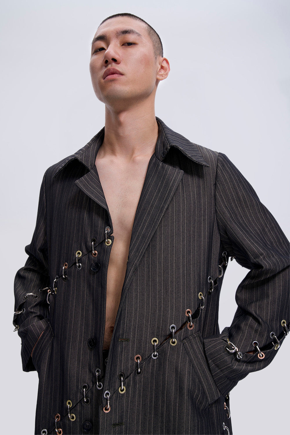 Cut-up Chained Overcoat