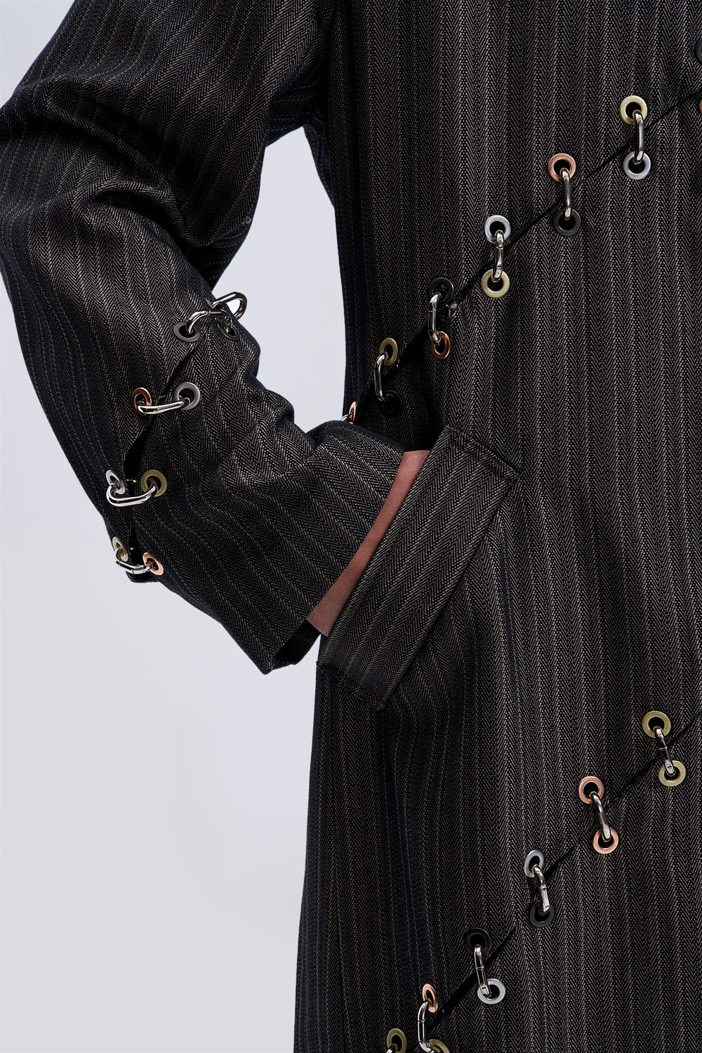 Cut-up Chained Overcoat