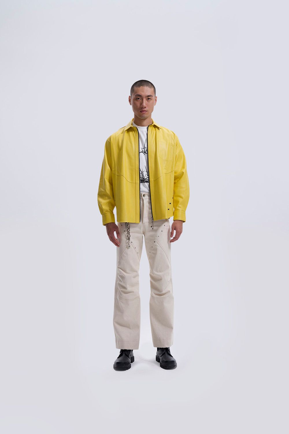 Peephole Zipup Jacket Shirt
