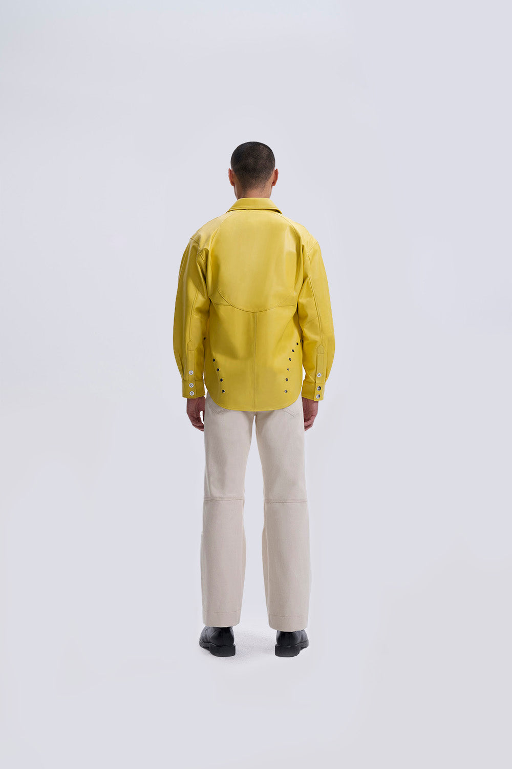Peephole Zipup Jacket Shirt
