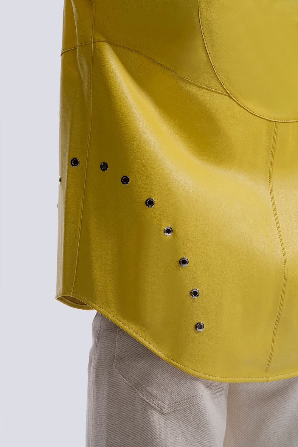 Peephole Zipup Jacket Shirt