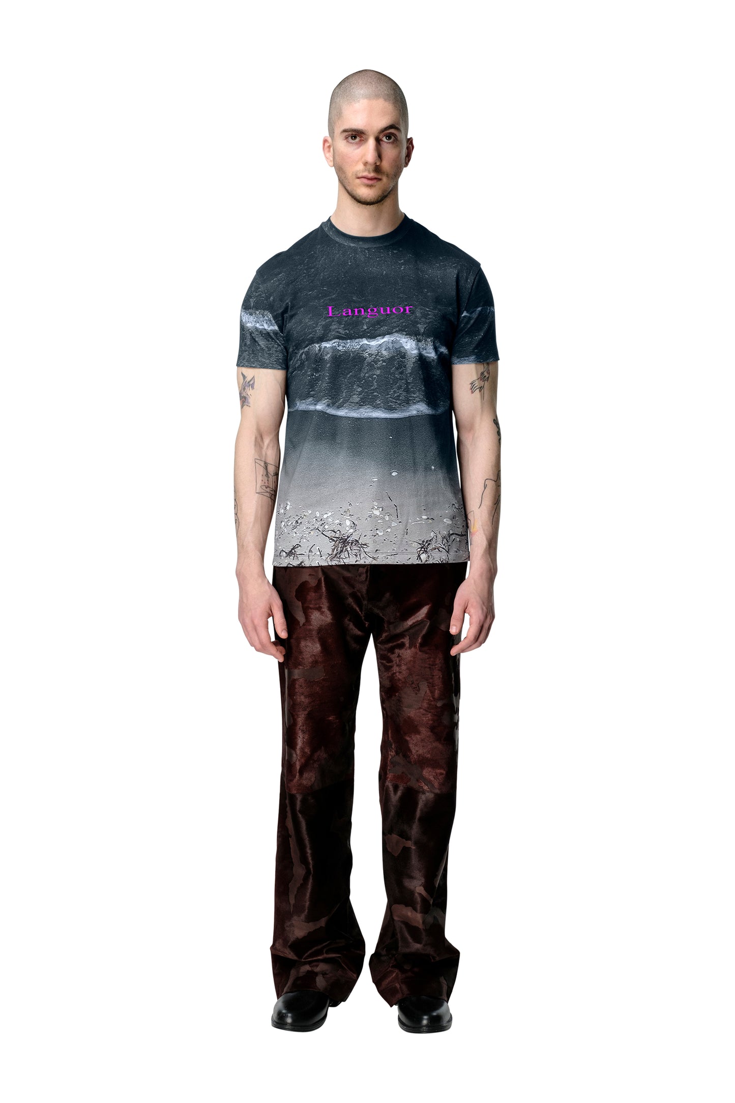 Night Shore Embroidered Tee