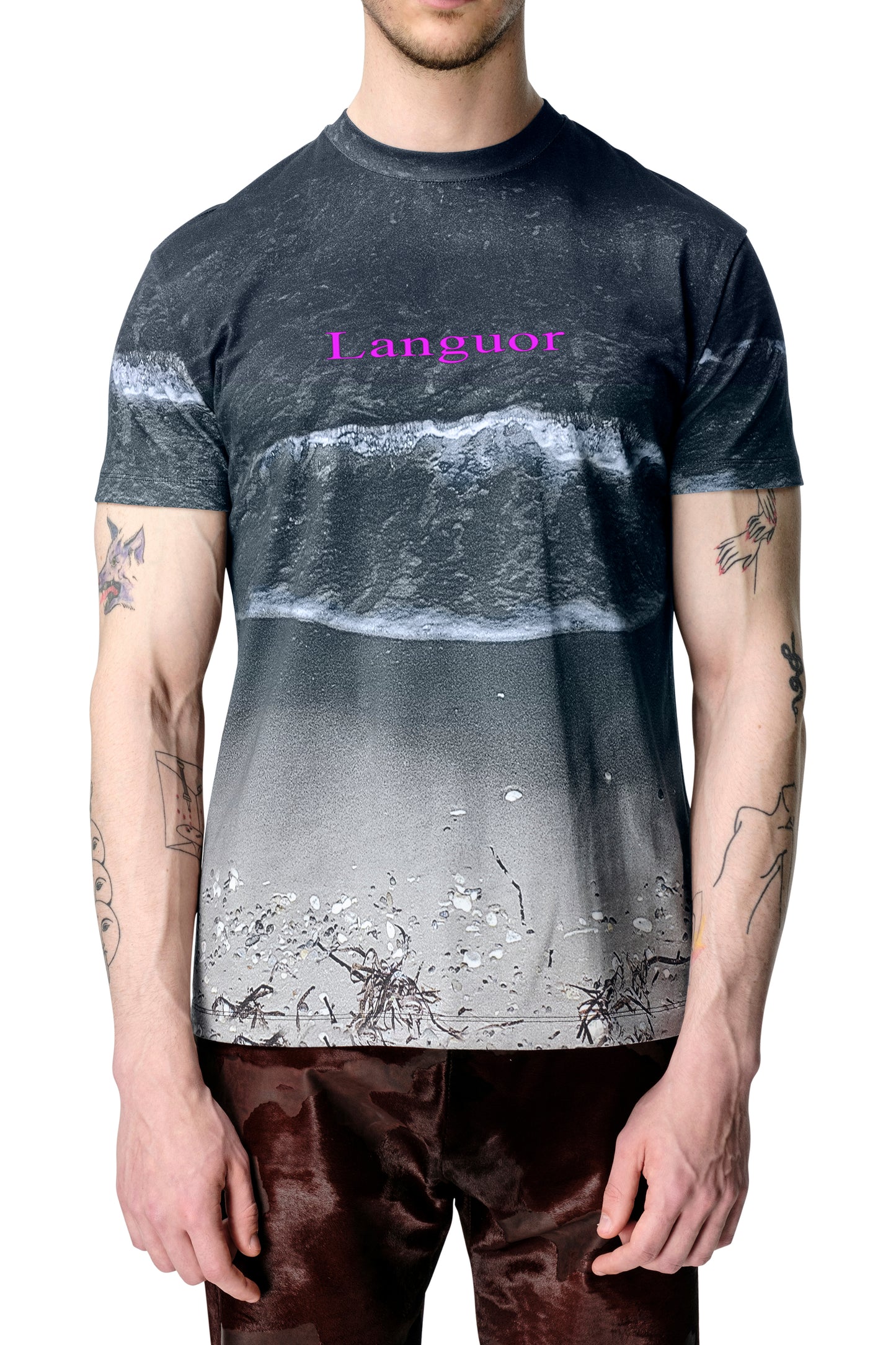 Night Shore Embroidered Tee