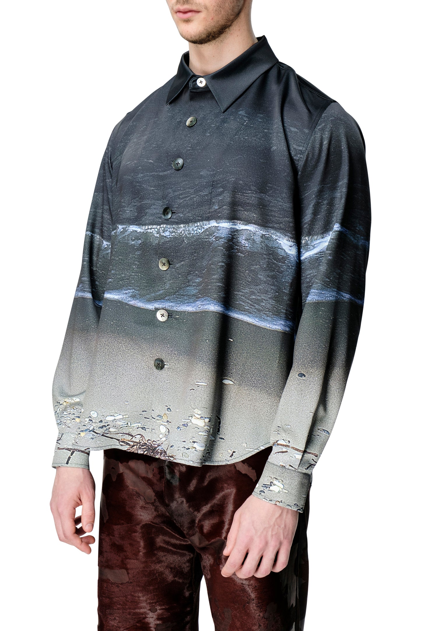 Night Shore Silk Shirt