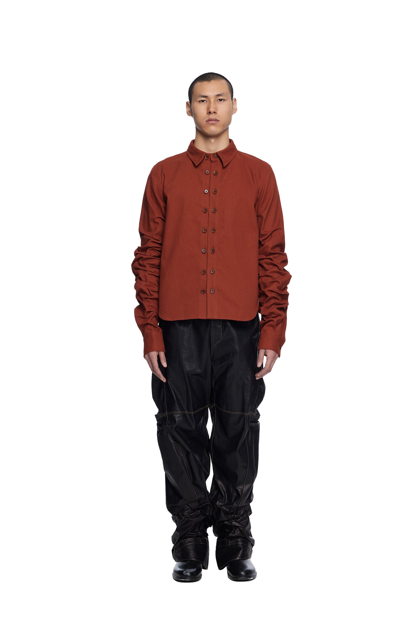 Gathered Sleeve Shirt