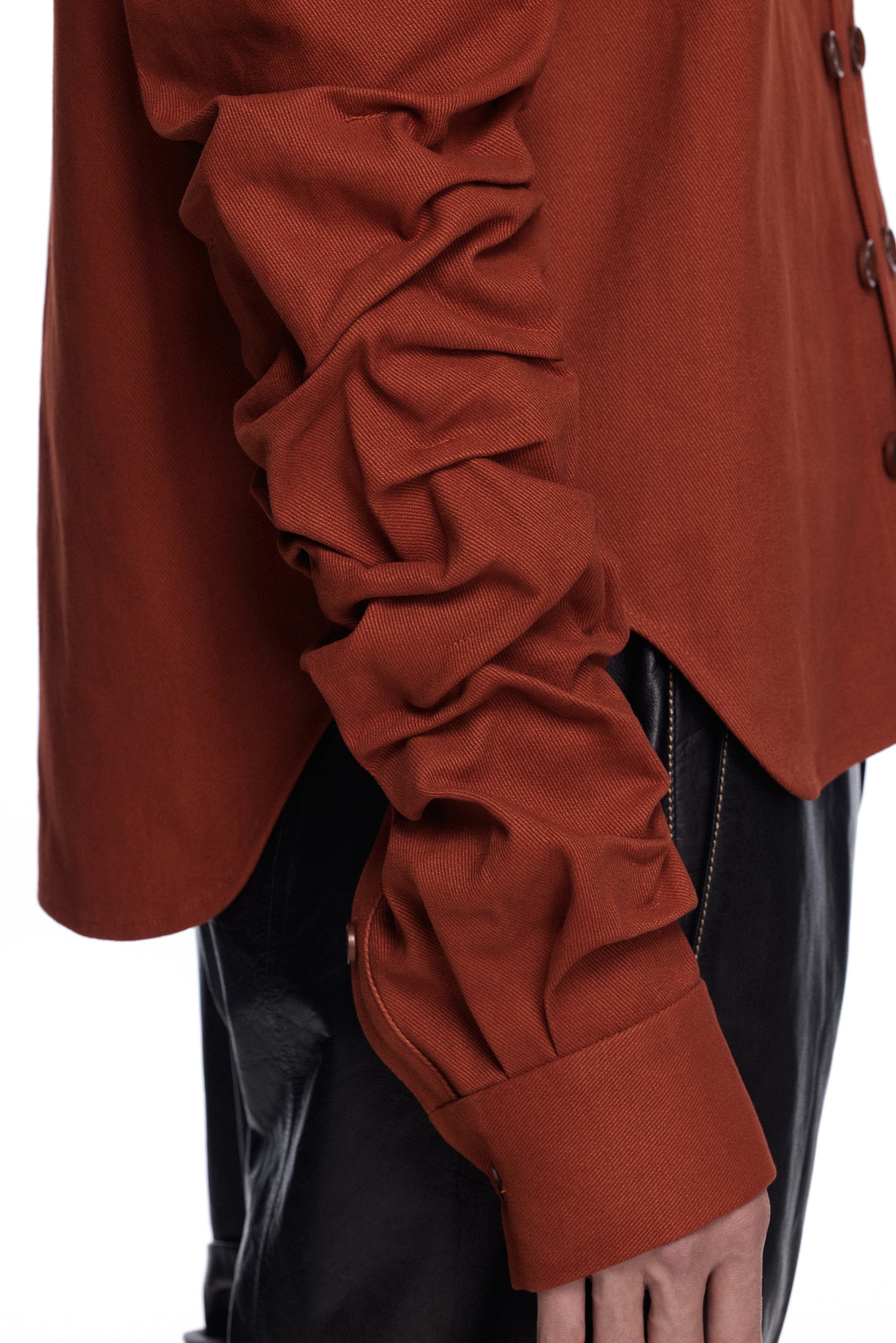 Gathered Sleeve Shirt