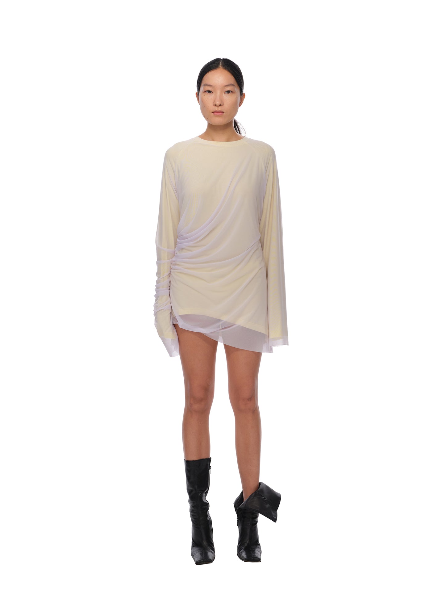 Draped Curtain Long Tee