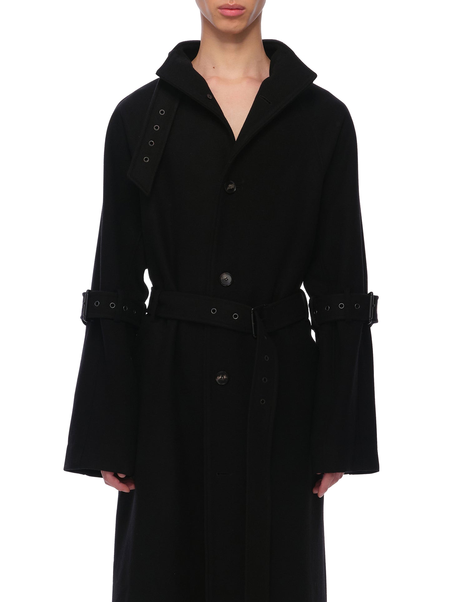 Belted Raglan Coat