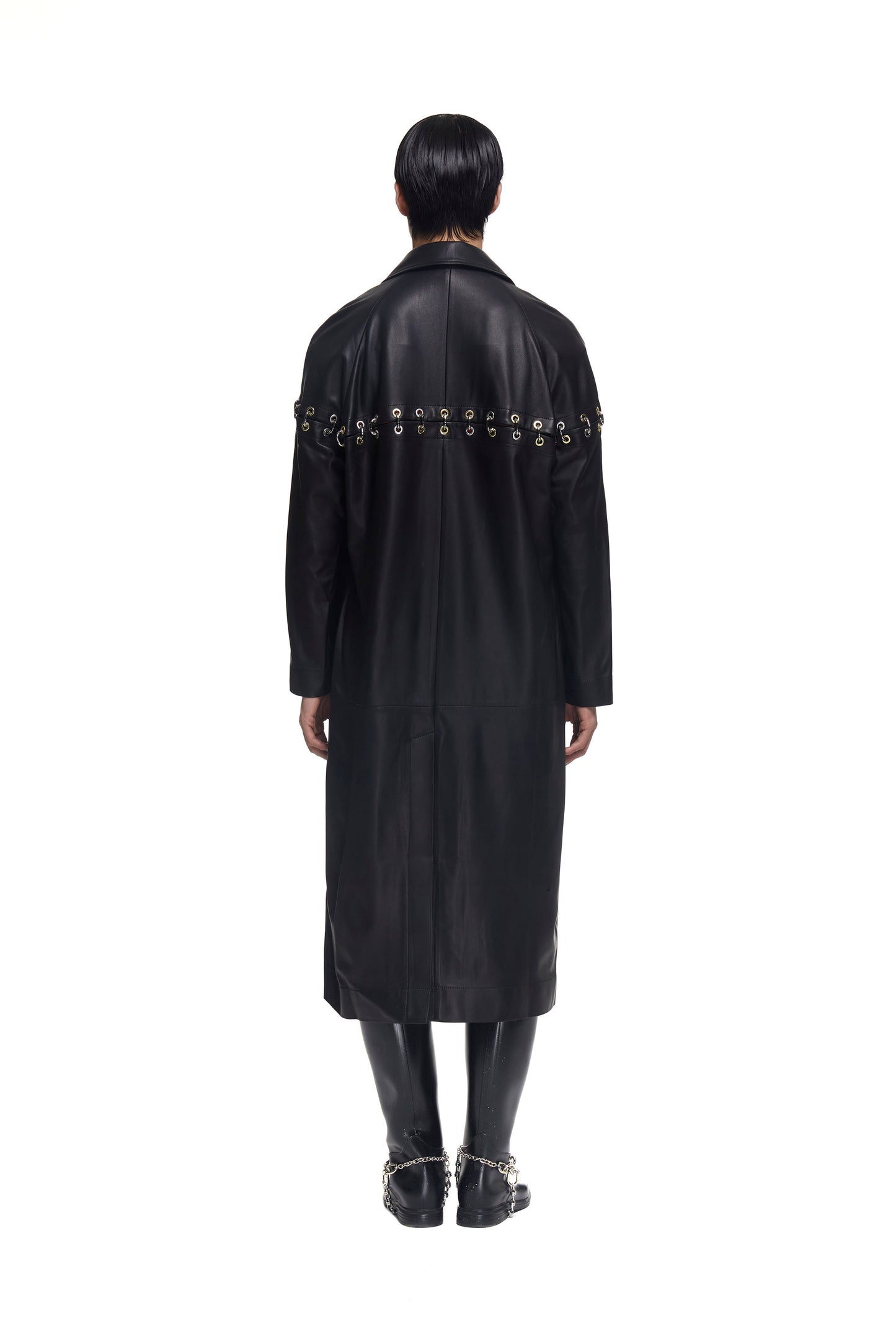 Chainlock Leather Coat