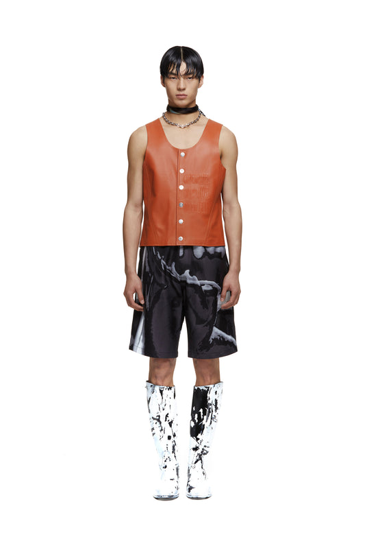 Two-Piece Leather Vest
