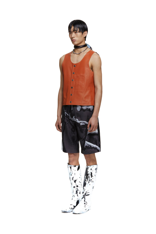 Two-Piece Leather Vest