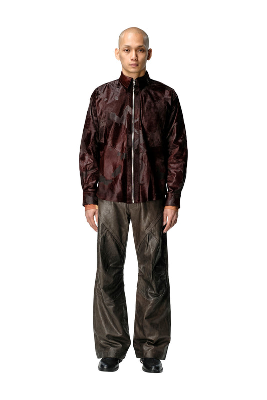 Camouflage Zip Up Work Shirt