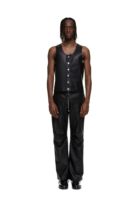 Two-Piece Leather Vest