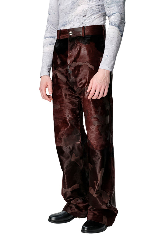 Camouflage Cowhide Pants