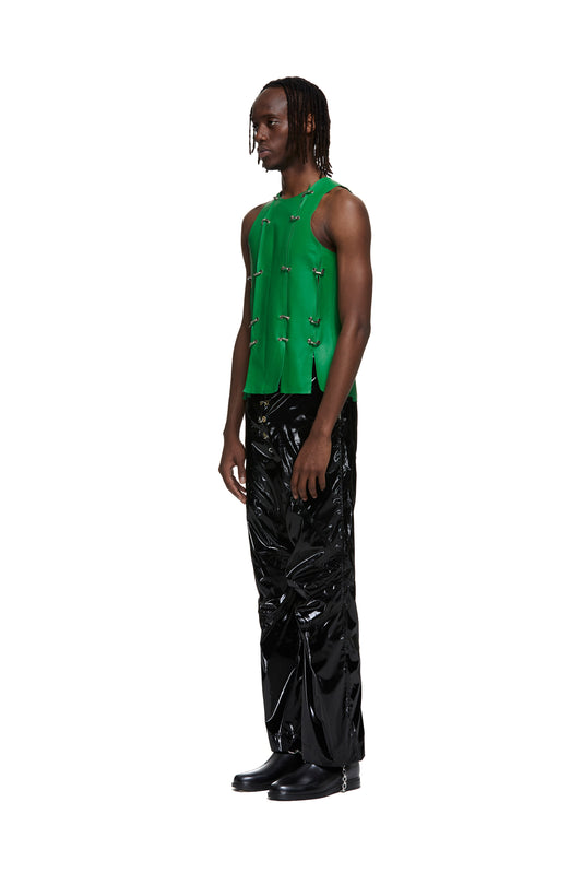Chainlock Leather Vest