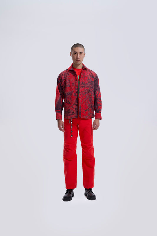 Biker Panelled Trousers