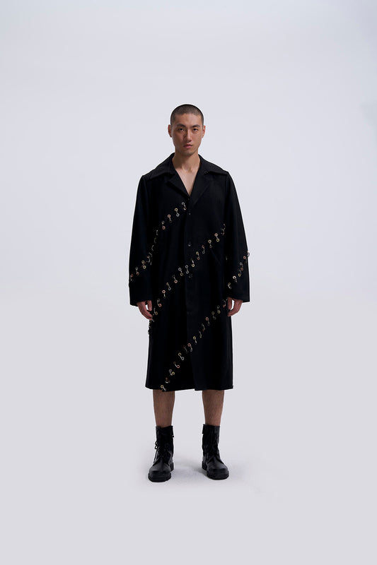 Cut-up Chained Overcoat