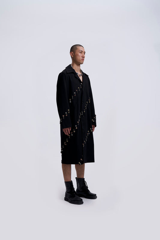 Cut-up Chained Overcoat