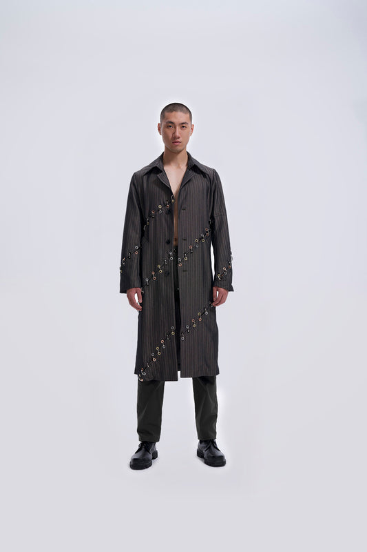 Cut-up Chained Overcoat