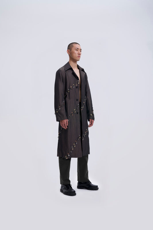 Cut-up Chained Overcoat