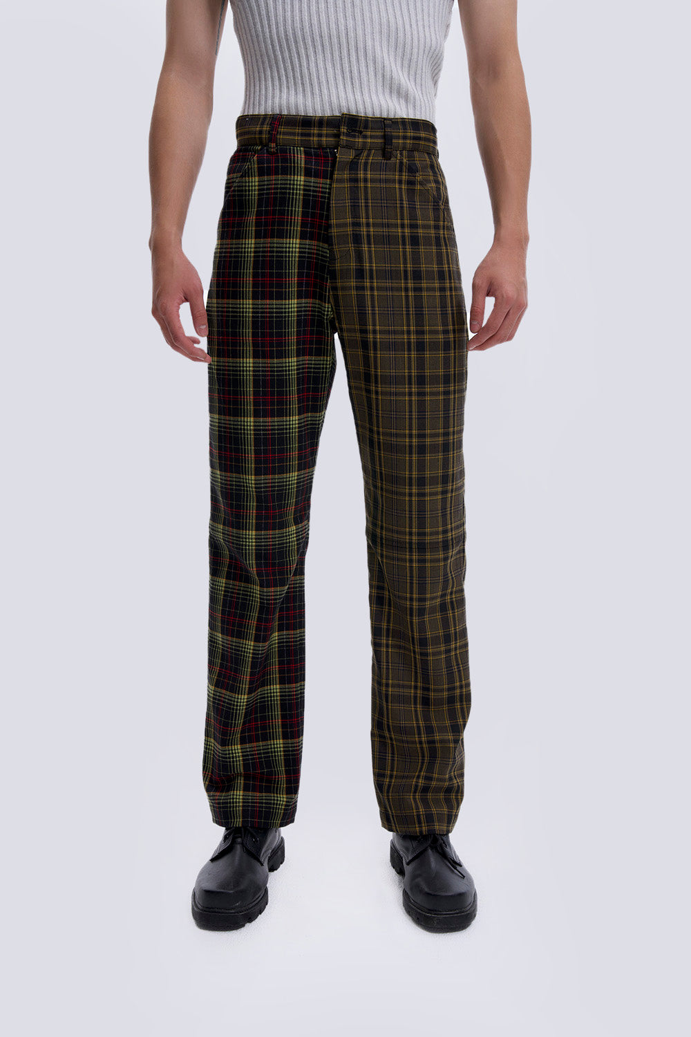 Mixed Checkered Trousers