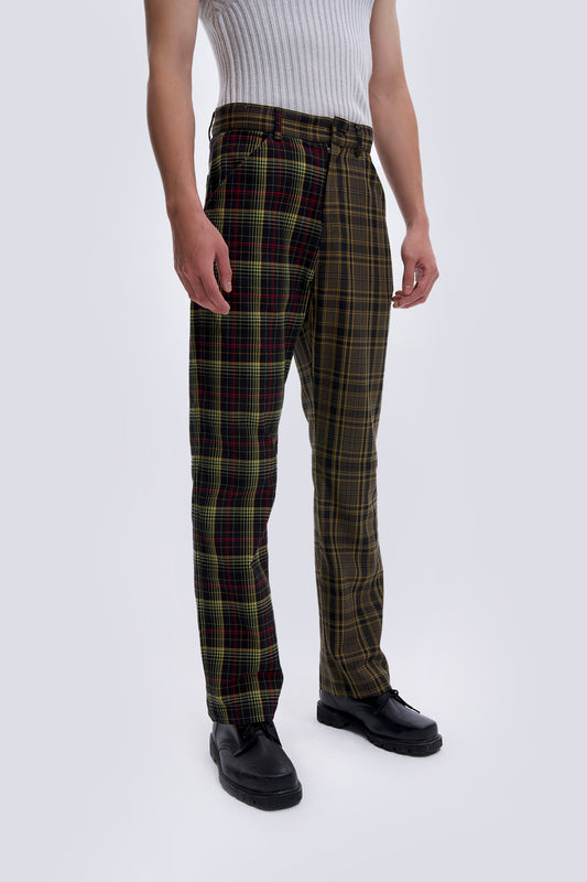 Mixed Checkered Trousers