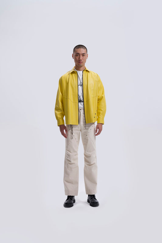 Peephole Zipup Jacket Shirt