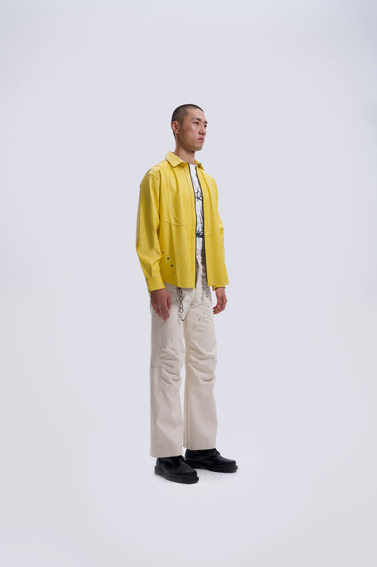 Peephole Zipup Jacket Shirt