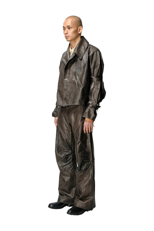 Biker Jacket With Arm Straps