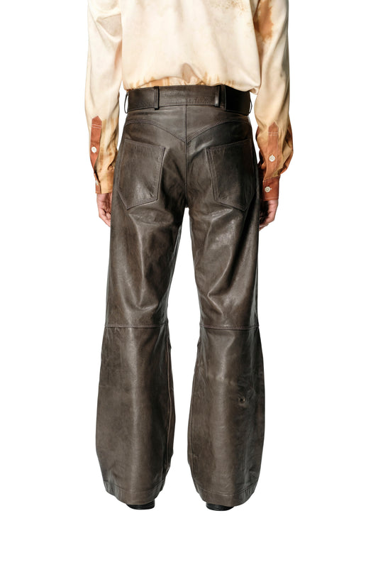 Leather Biker Pants